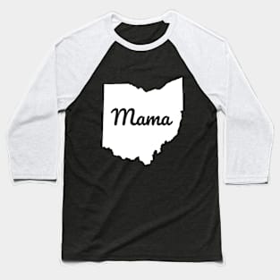 Womens Ohio Mama Baseball T-Shirt